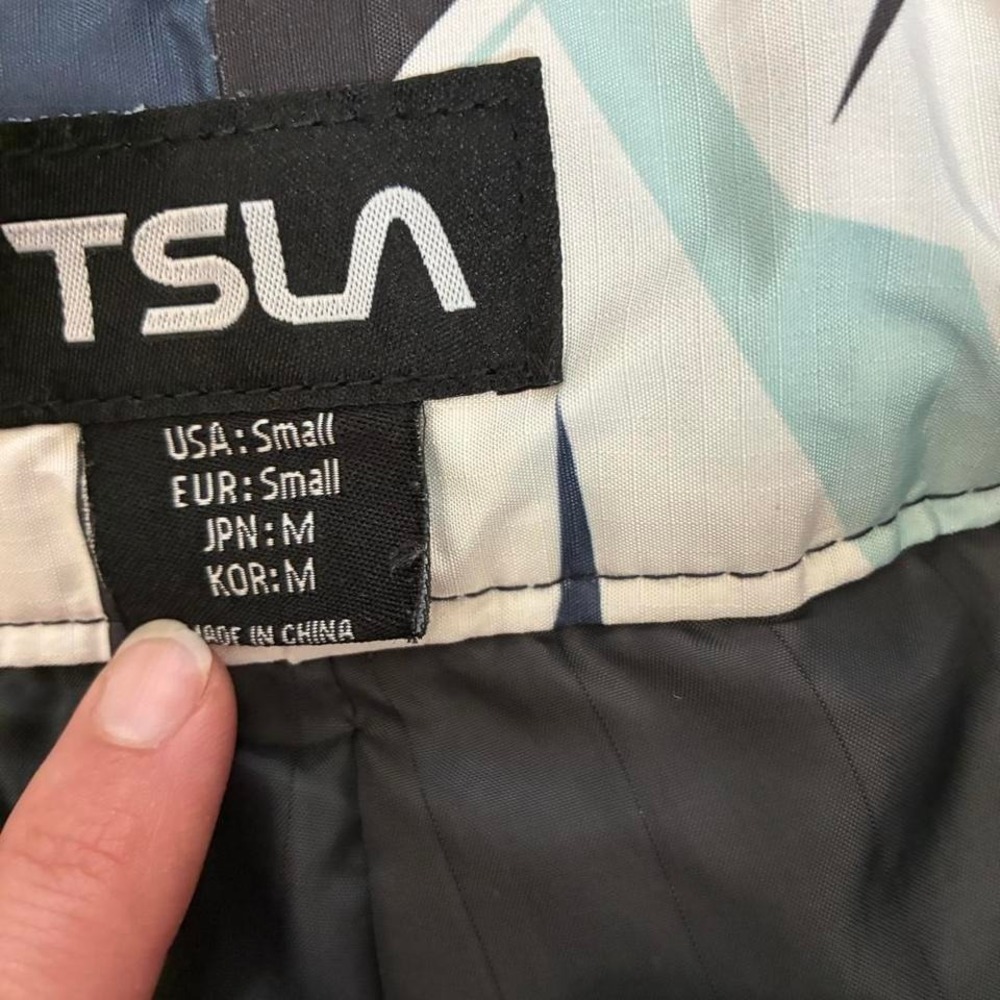 TSLA white & blue camo snow pant ski pants Size S - Picture 4 of 6